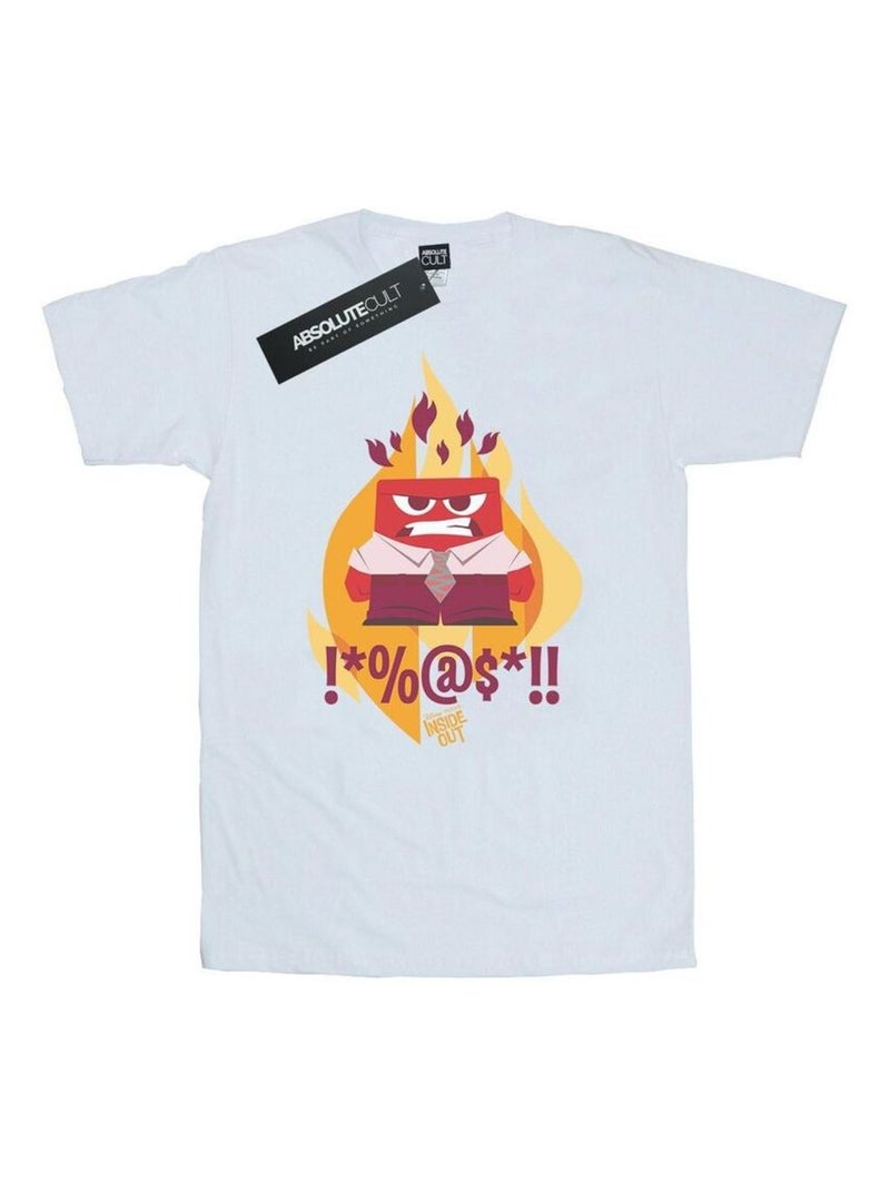 Disney - T-shirt Vice-versa FIRED UP Blanc - Kiabi