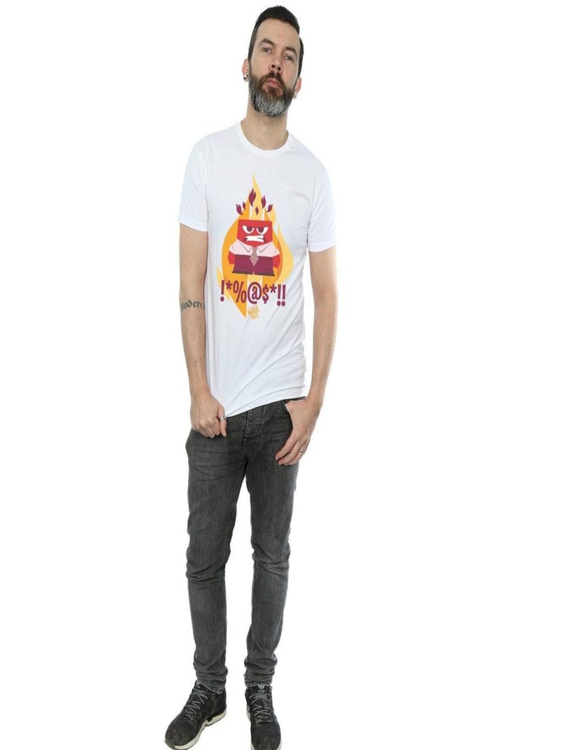 Disney - T-shirt Vice-versa FIRED UP Blanc - Kiabi