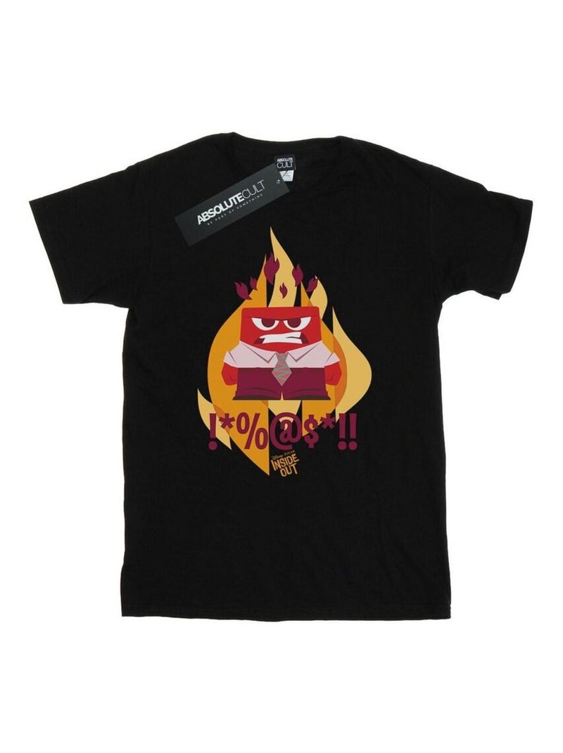 Disney - T-shirt Vice-versa FIRED UP Noir - Kiabi
