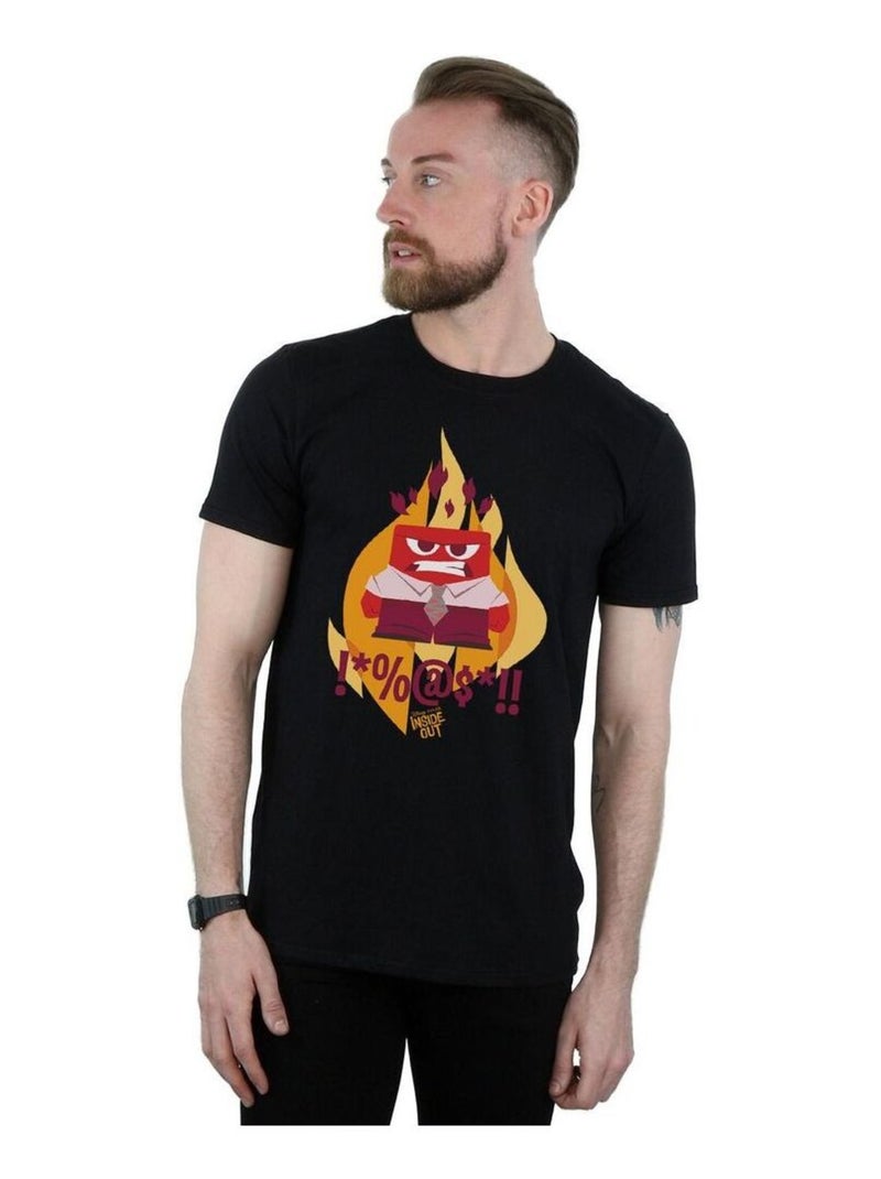 Disney - T-shirt Vice-versa FIRED UP Noir - Kiabi