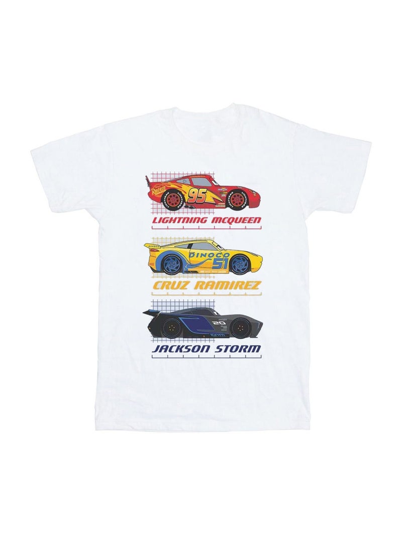 Disney - T-shirt Voitures Blanc - Kiabi