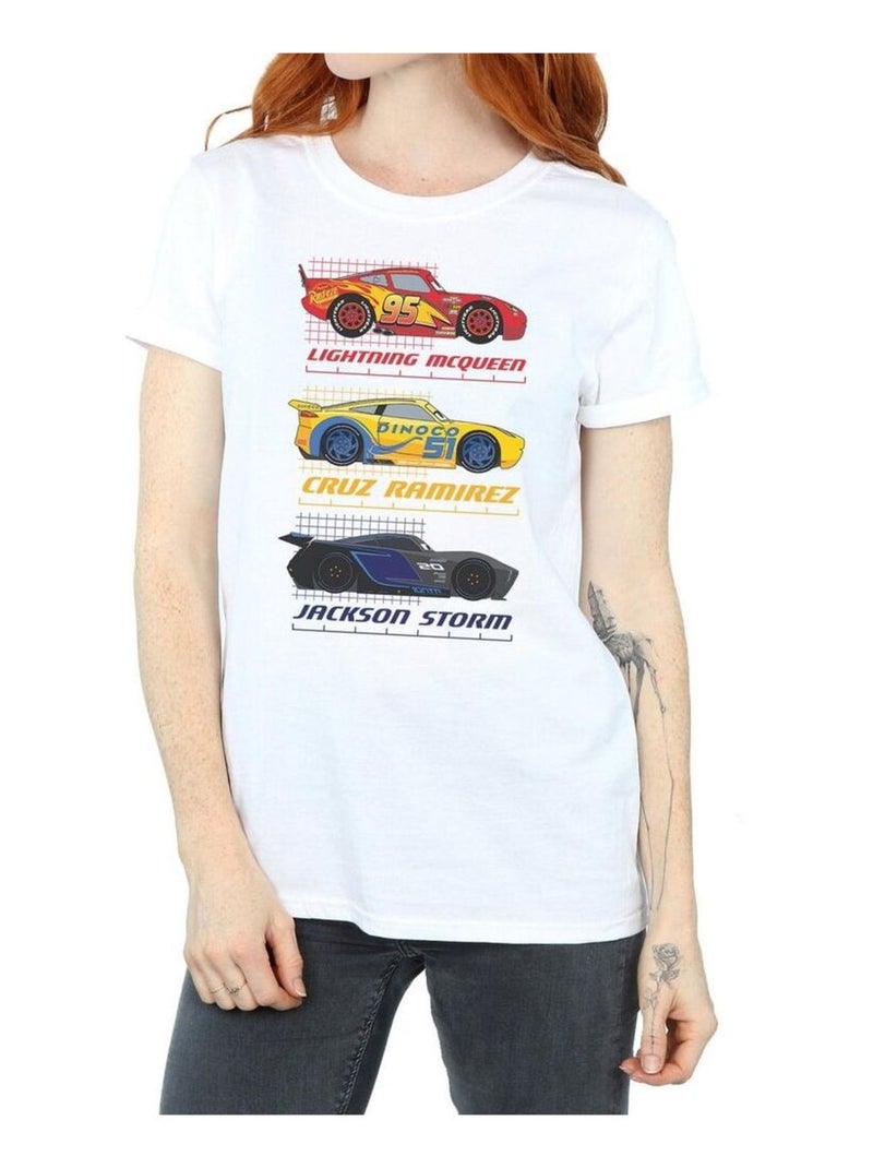 Disney - T-shirt Voitures Blanc - Kiabi
