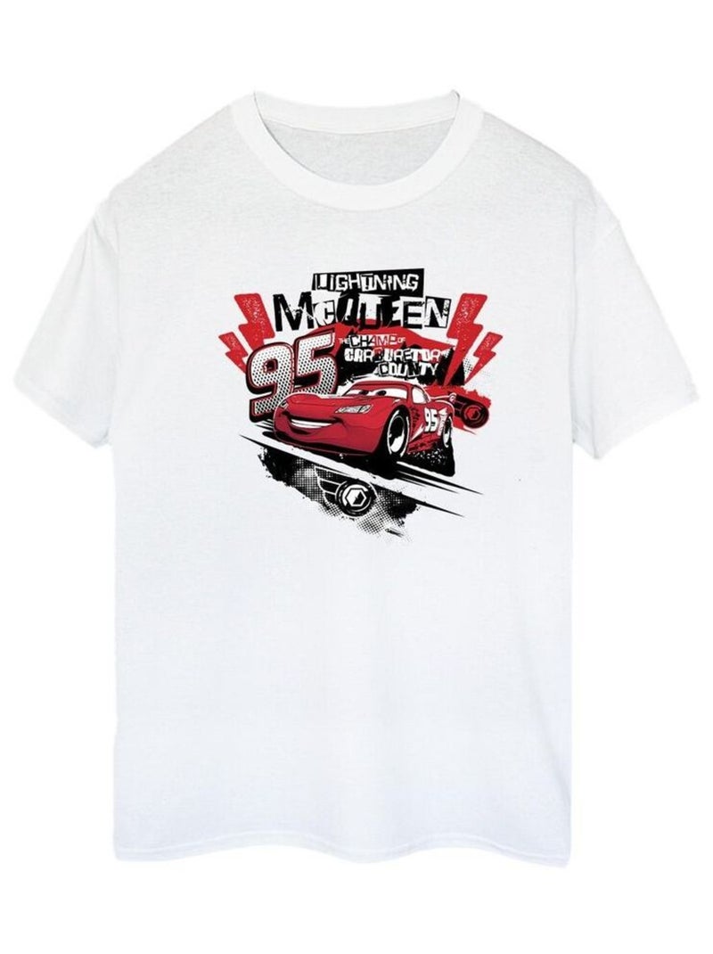 Disney - T-shirt Voitures Blanc - Kiabi