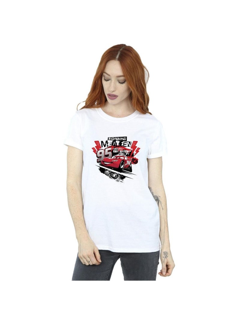 Disney - T-shirt Voitures Blanc - Kiabi