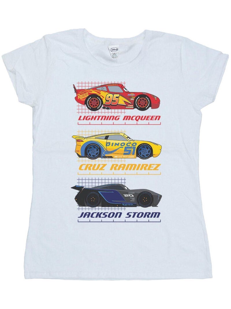 Disney - T-shirt Voitures Blanc - Kiabi
