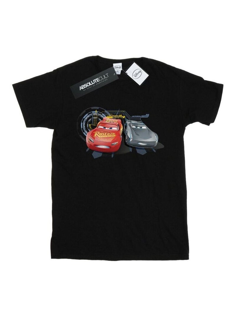 Disney - T-shirt Voitures LIGHTNING VS STORM Noir - Kiabi