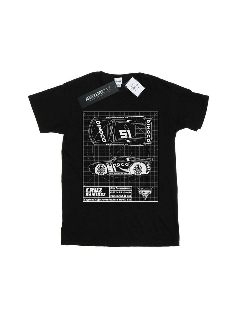 Disney - T-shirt Voitures Noir - Kiabi