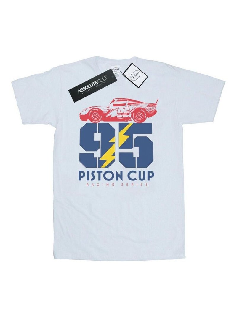 Disney - T-shirt Voitures PISTON CUP Blanc - Kiabi