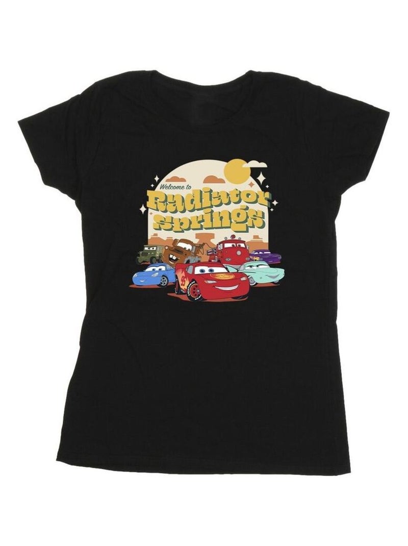 Disney - T-shirt Voitures RADIATOR SPRINGS Noir - Kiabi