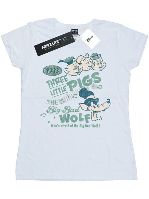 Disney - T-shirt WHO'S AFRAID OF THE BIG BAD WOLF - Kiabi Disney - T-shirt WHO'S AFRAID OF THE BIG BAD WOLF - Kiabi