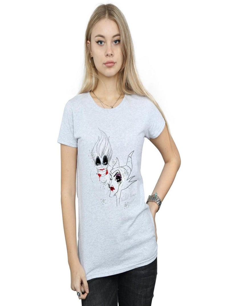 Disney - T-shirt WICKED Gris chiné - Kiabi
