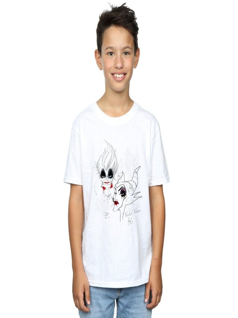 Disney - T-shirt WICKED WOMEN Blanc - Kiabi