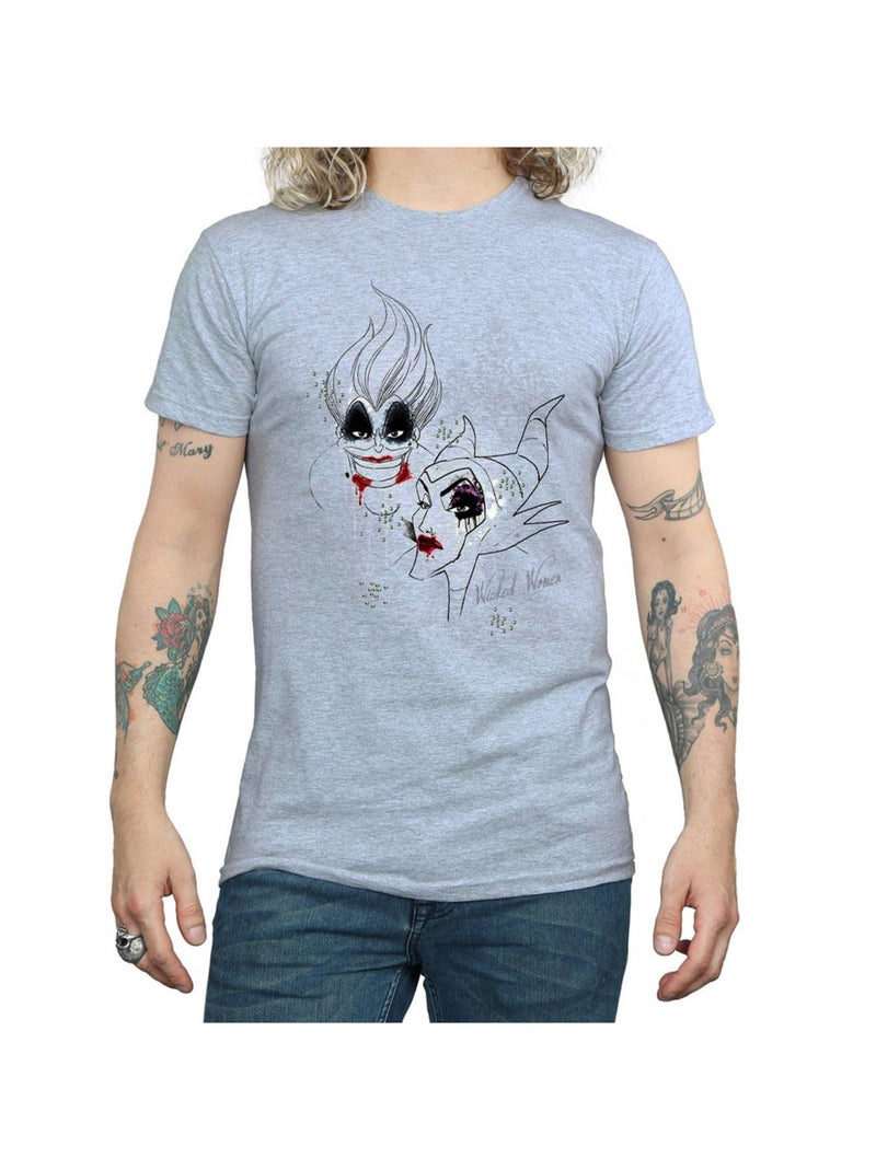 Disney - T-shirt WICKED WOMEN Gris chiné - Kiabi