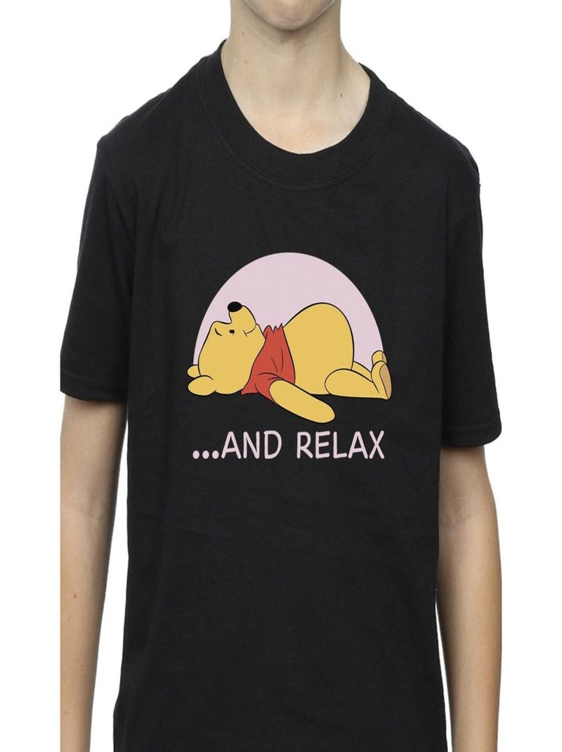 Disney - T-shirt WINNIE THE POOH Noir - Kiabi