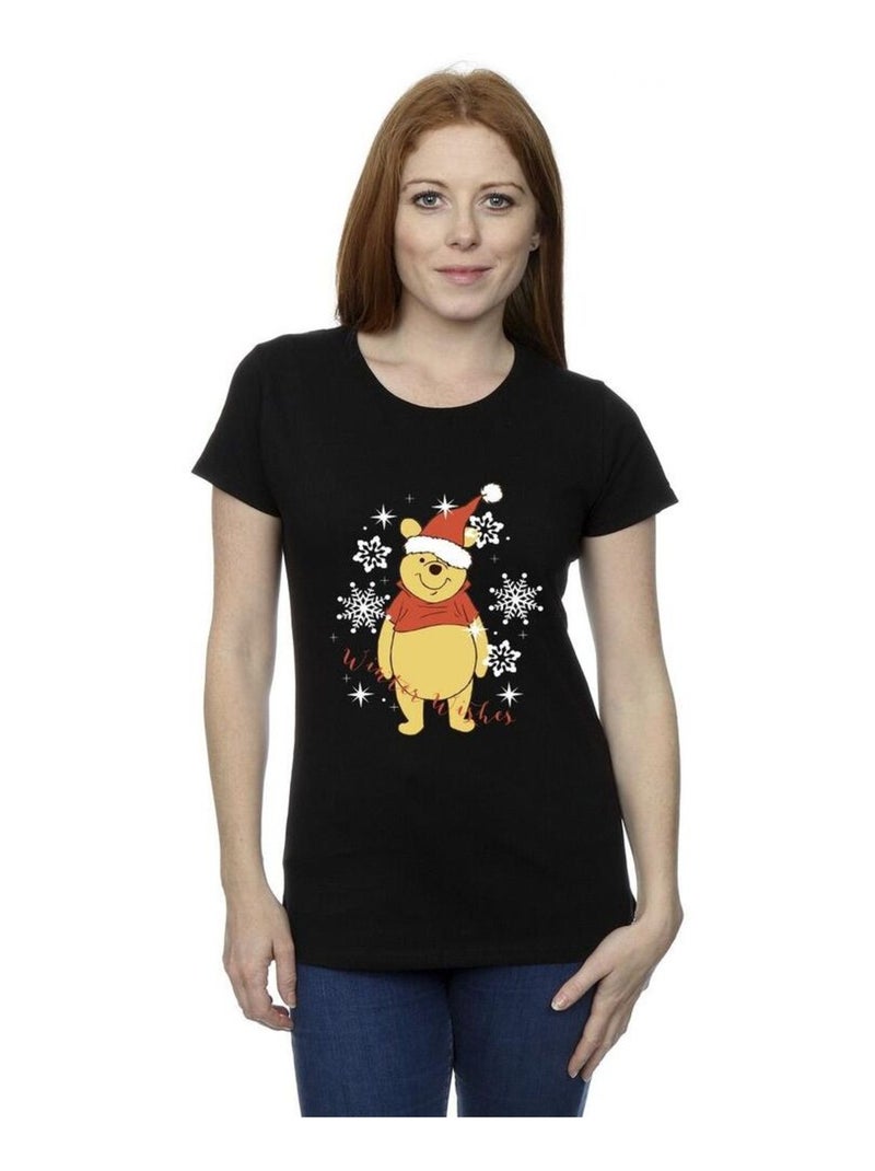 Disney - T-shirt WINTER WISHES Noir - Kiabi
