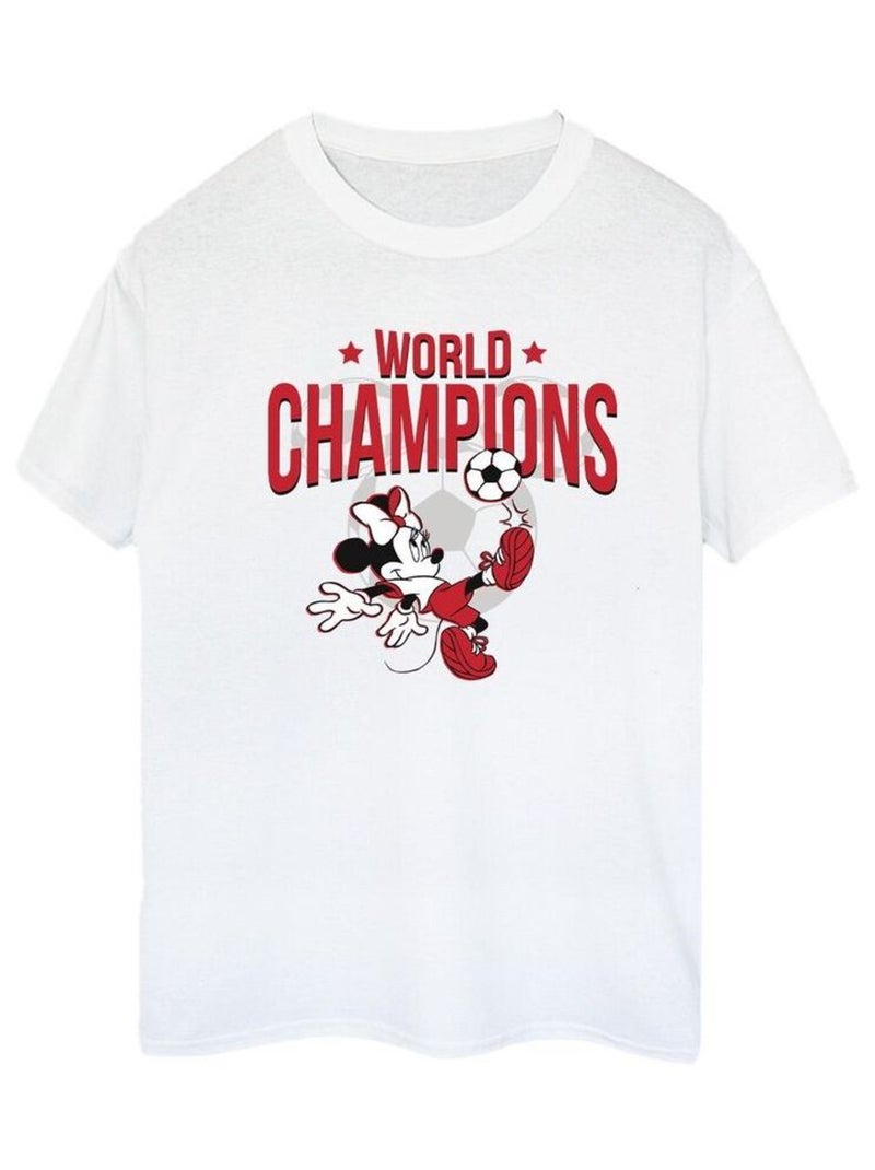 Disney - T-shirt WORLD CHAMPIONS Blanc - Kiabi