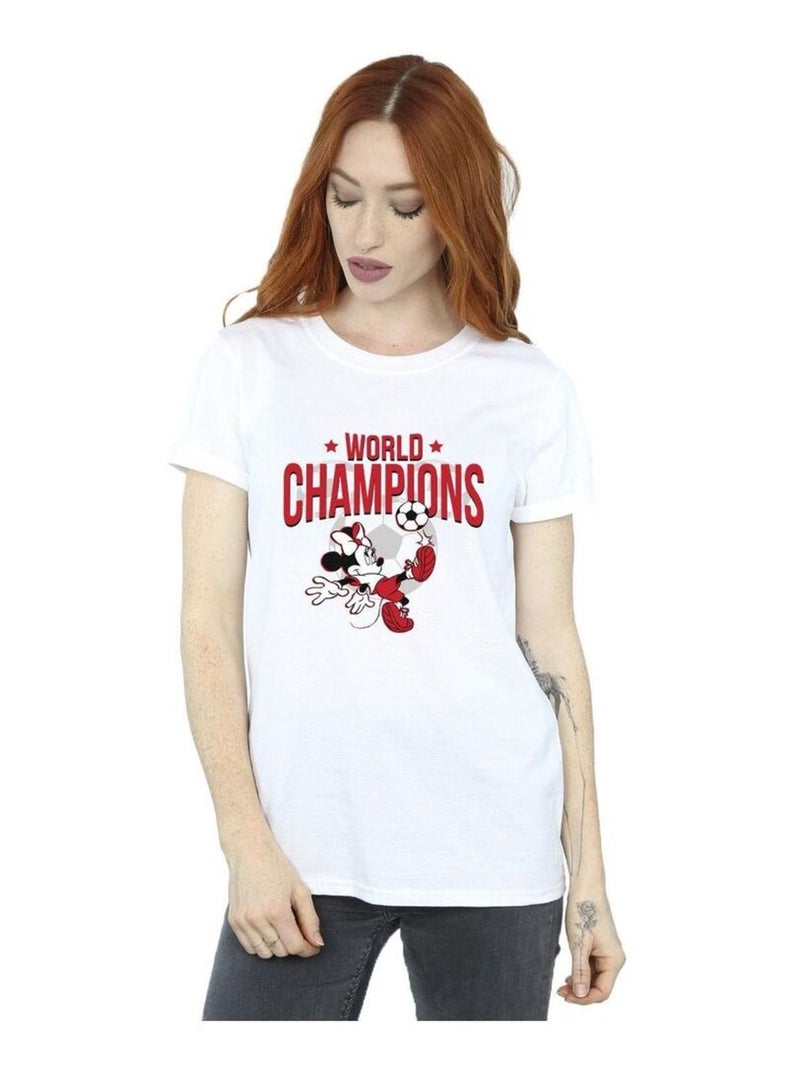 Disney - T-shirt WORLD CHAMPIONS Blanc - Kiabi
