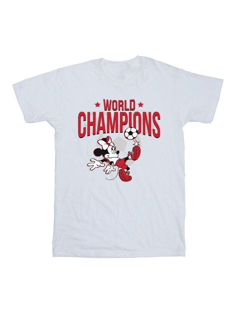 Disney - T-shirt WORLD CHAMPIONS Blanc - Kiabi
