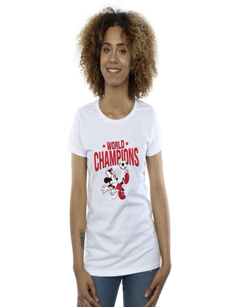 Disney - T-shirt WORLD CHAMPIONS Blanc - Kiabi