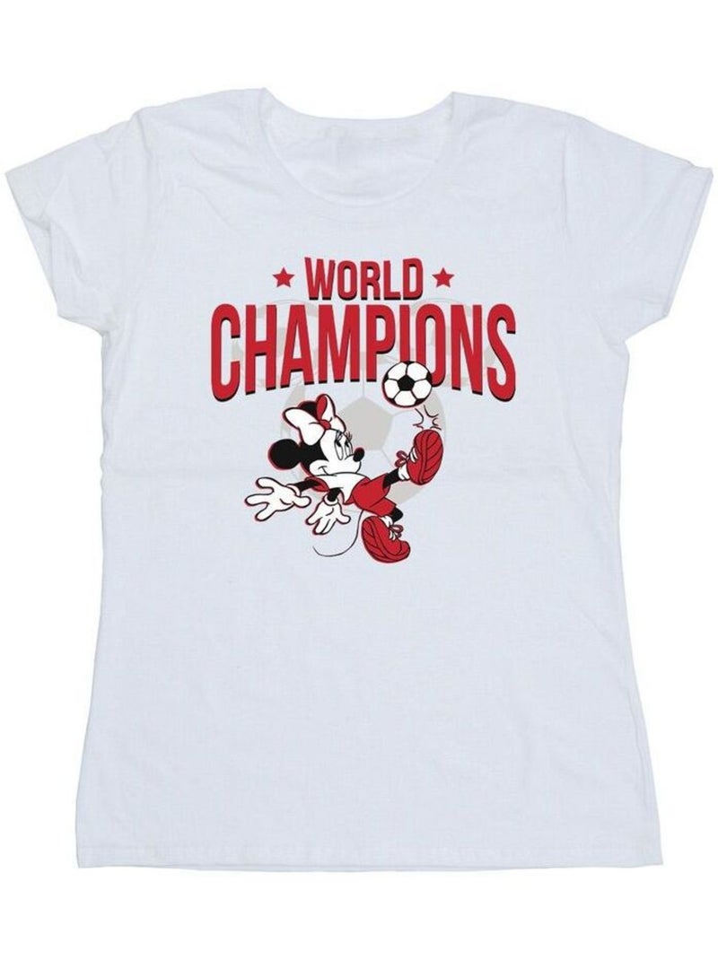 Disney - T-shirt WORLD CHAMPIONS Blanc - Kiabi