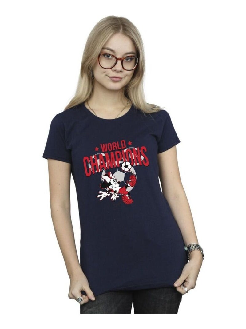 Disney - T-shirt WORLD CHAMPIONS Bleu marine - Kiabi
