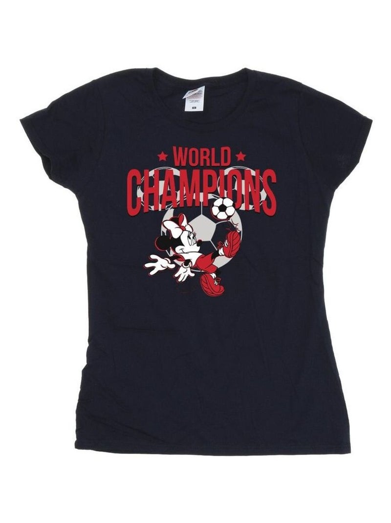 Disney - T-shirt WORLD CHAMPIONS Bleu marine - Kiabi