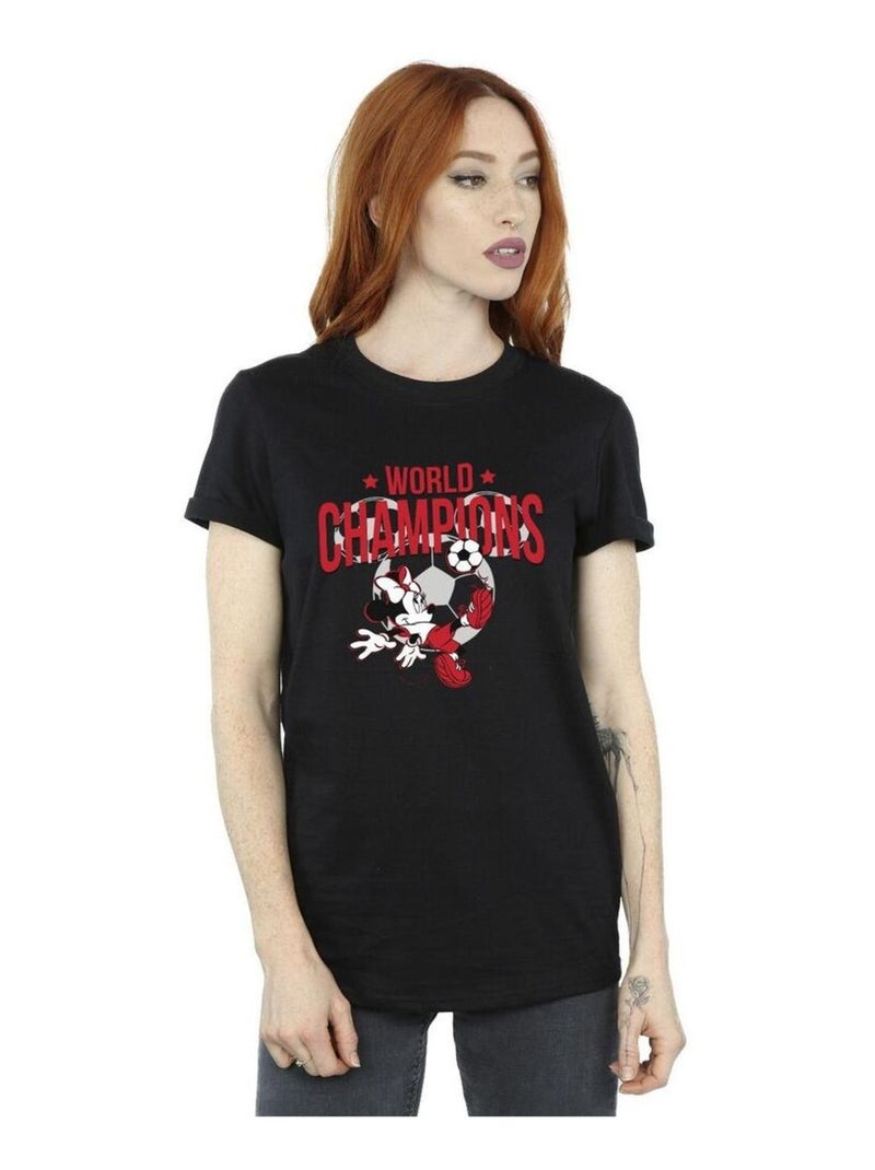 Disney - T-shirt WORLD CHAMPIONS Noir - Kiabi