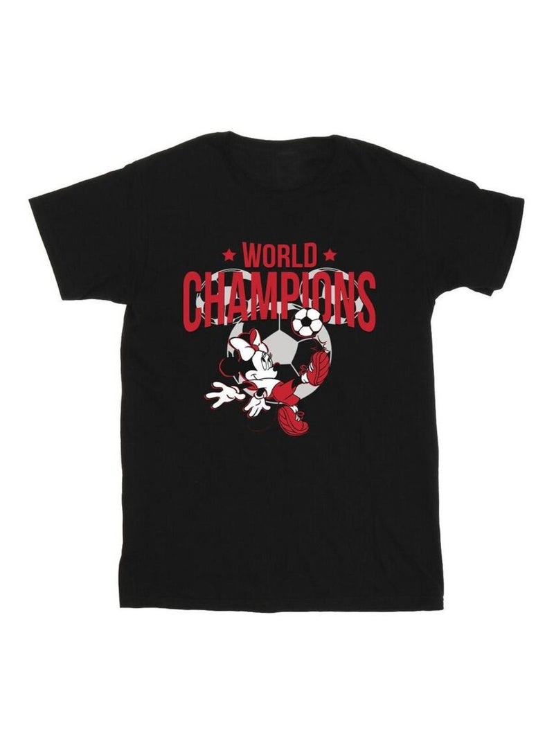 Disney - T-shirt WORLD CHAMPIONS Noir - Kiabi