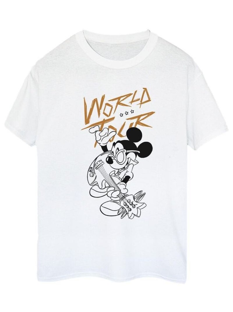 Disney - T-shirt WORLD TOUR Blanc - Kiabi
