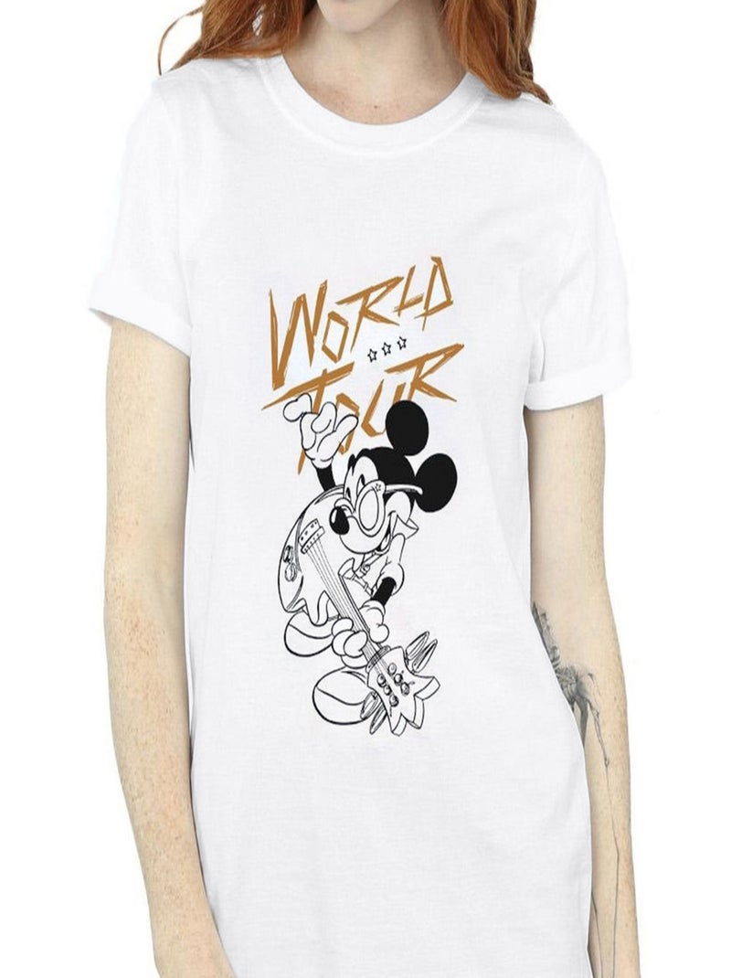 Disney - T-shirt WORLD TOUR Blanc - Kiabi