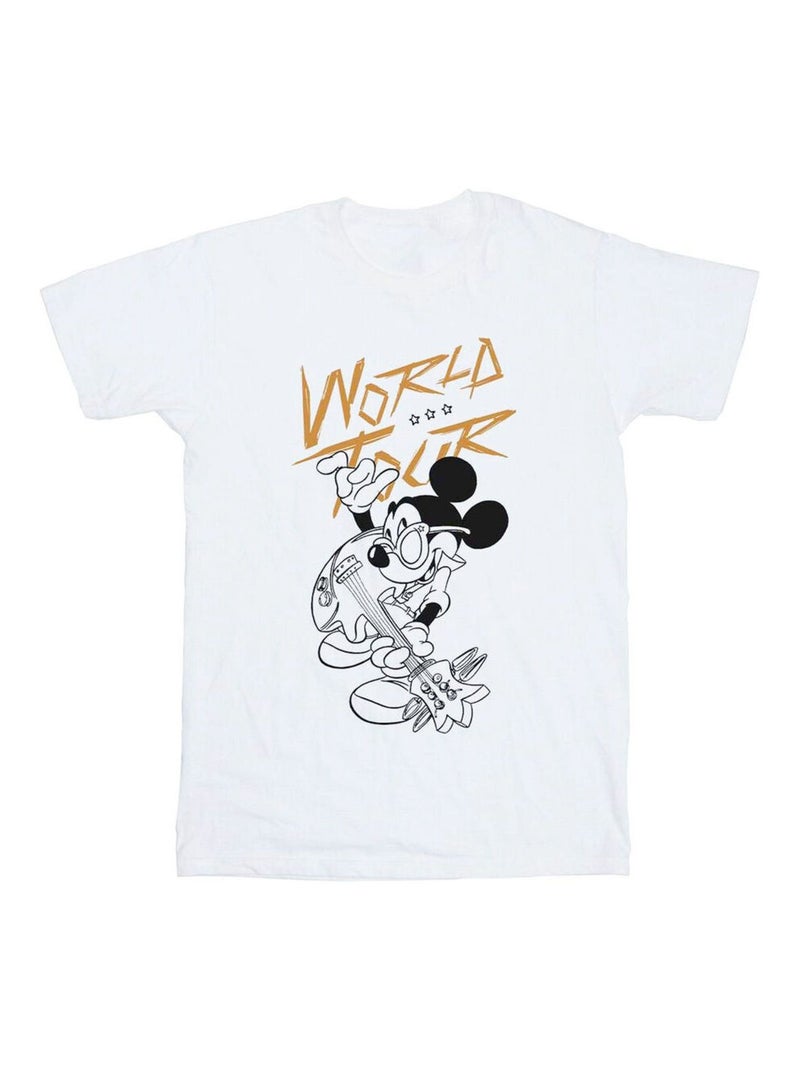 Disney - T-shirt WORLD TOUR Blanc - Kiabi