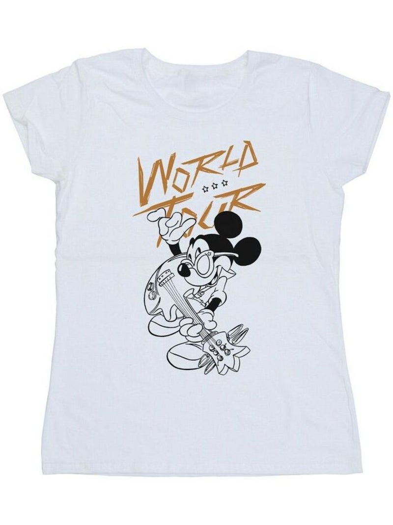 Disney - T-shirt WORLD TOUR Blanc - Kiabi