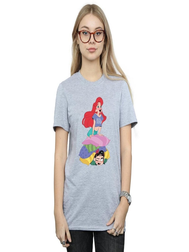Disney - T-shirt WRECK IT RALPH Gris chiné - Kiabi