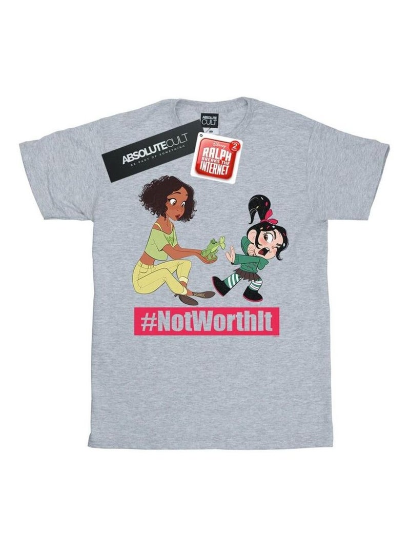 Disney - T-shirt WRECK IT RALPH Gris chiné - Kiabi