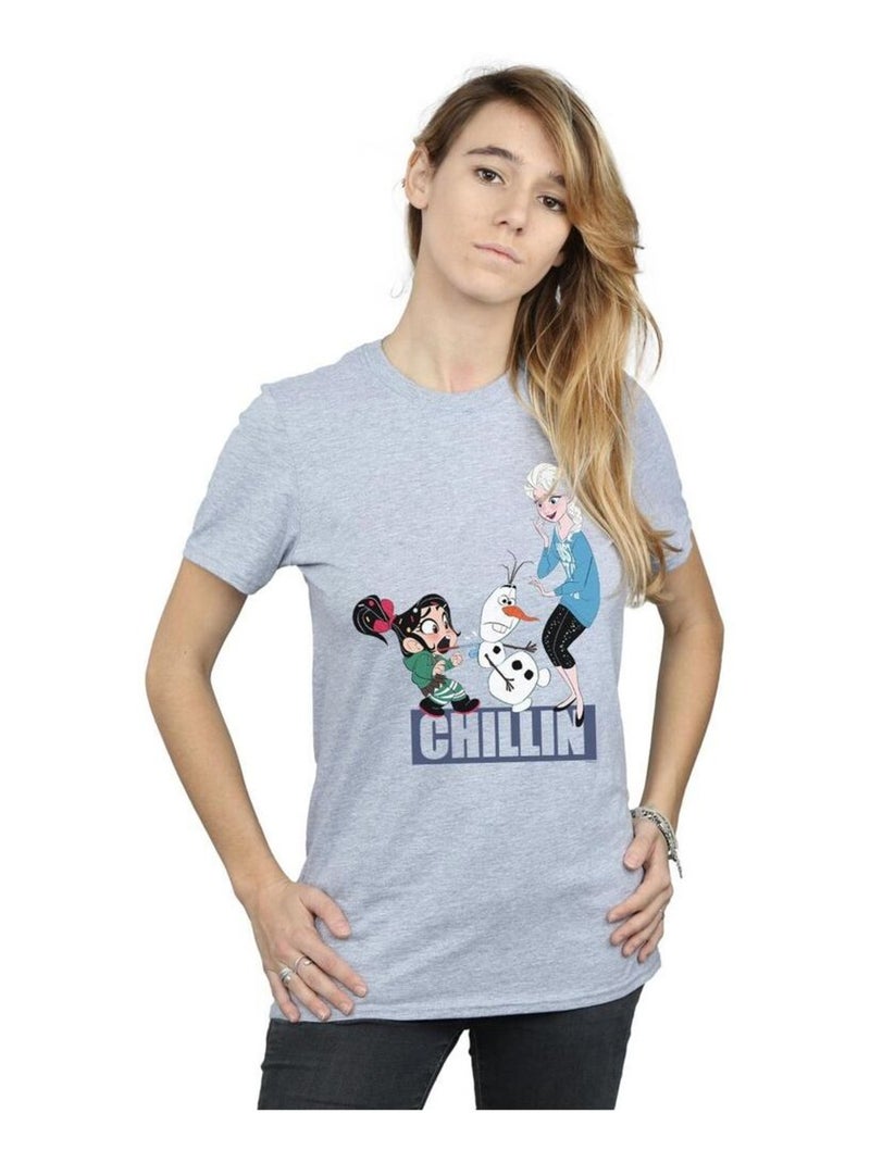 Disney - T-shirt WRECK IT RALPH Gris chiné - Kiabi