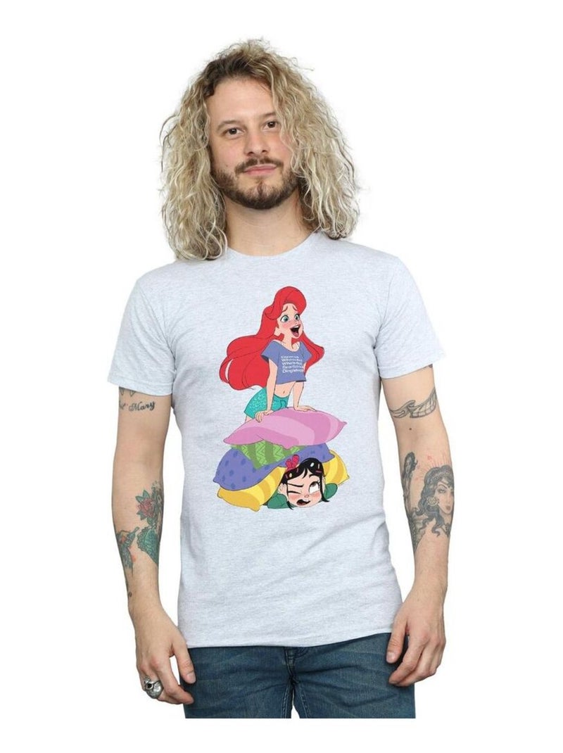 Disney - T-shirt WRECK IT RALPH Gris chiné - Kiabi
