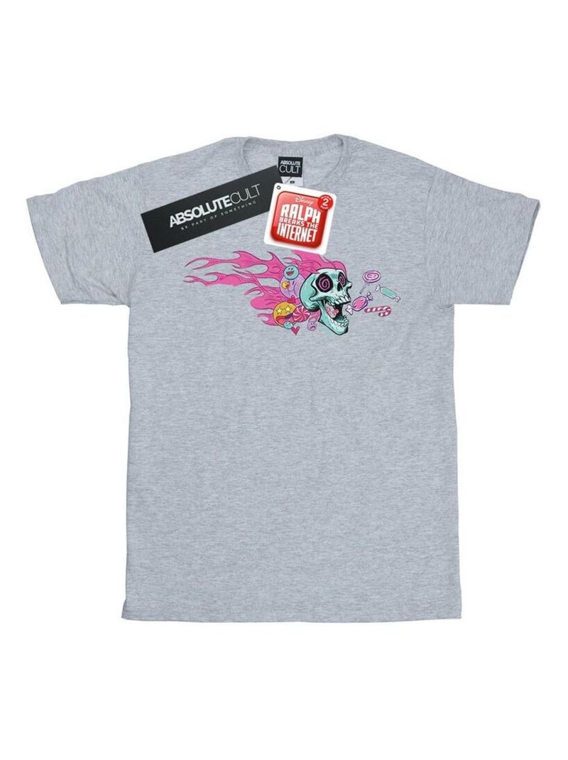 Disney - T-shirt WRECK IT RALPH Gris chiné - Kiabi