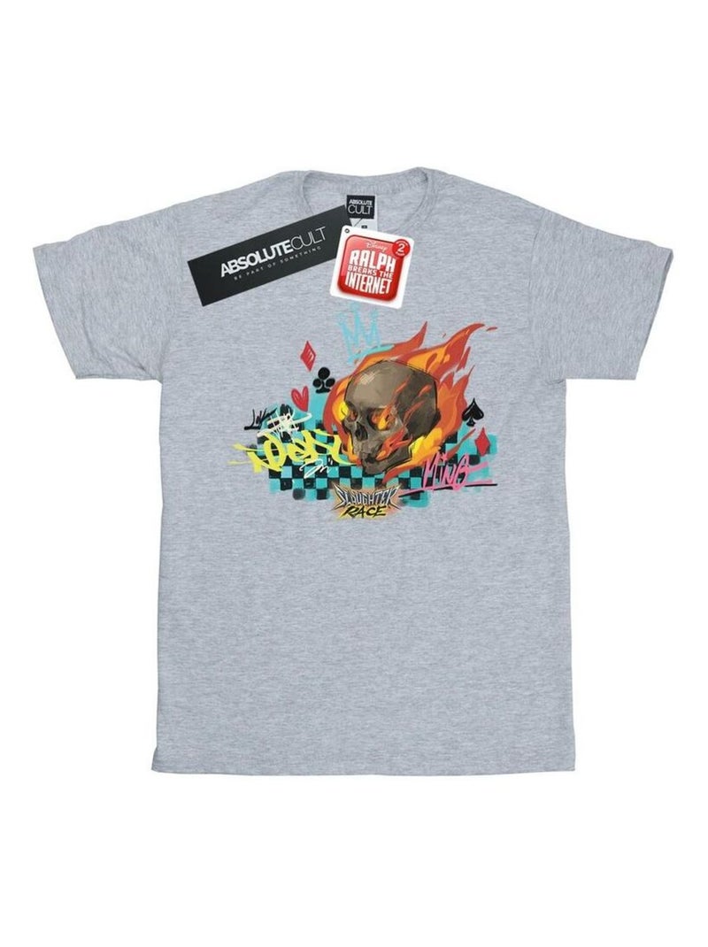 Disney - T-shirt WRECK IT RALPH Gris chiné - Kiabi