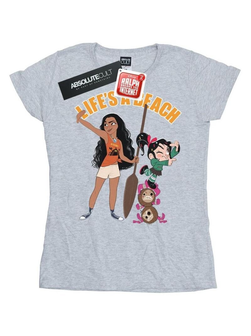 Disney - T-shirt WRECK IT RALPH Gris chiné - Kiabi