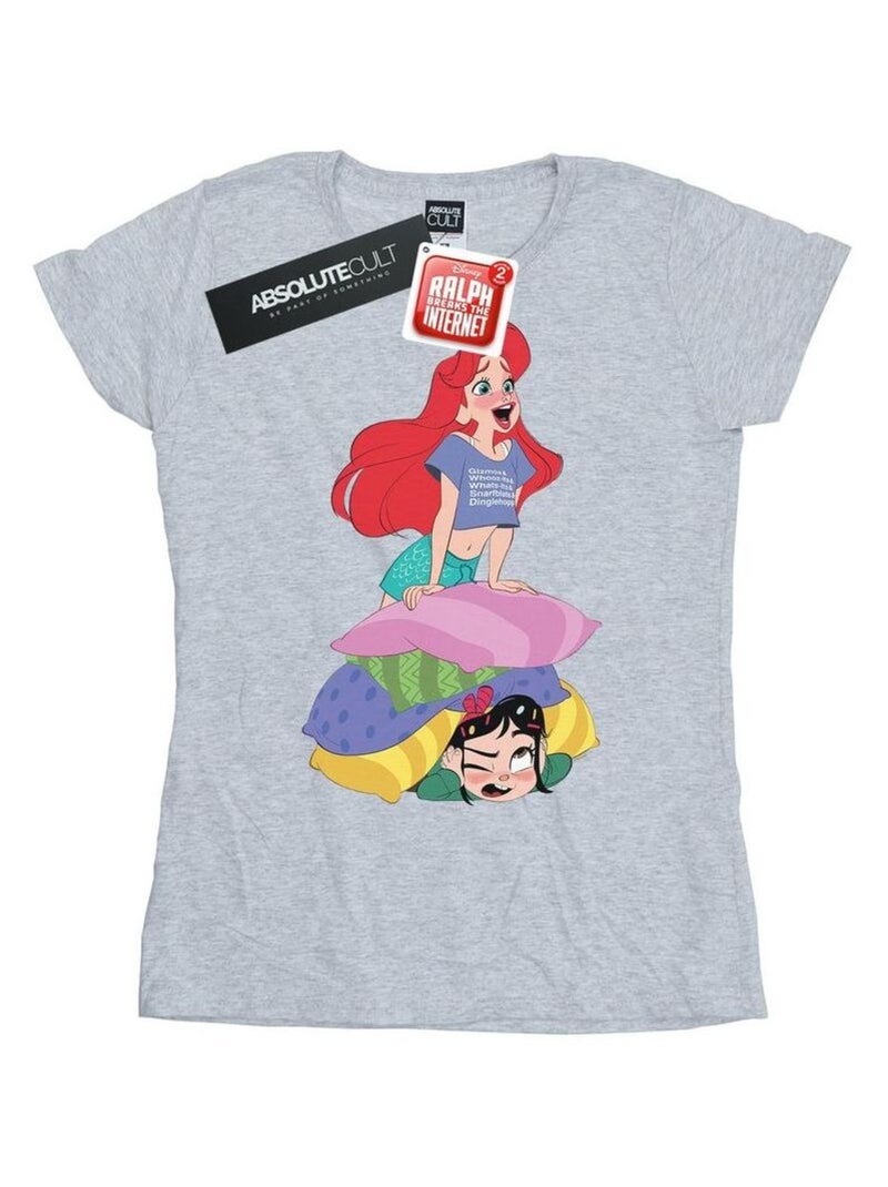 Disney - T-shirt WRECK IT RALPH Gris chiné - Kiabi