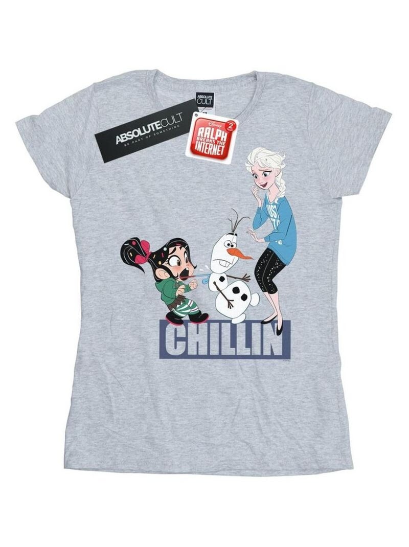 Disney - T-shirt WRECK IT RALPH Gris chiné - Kiabi