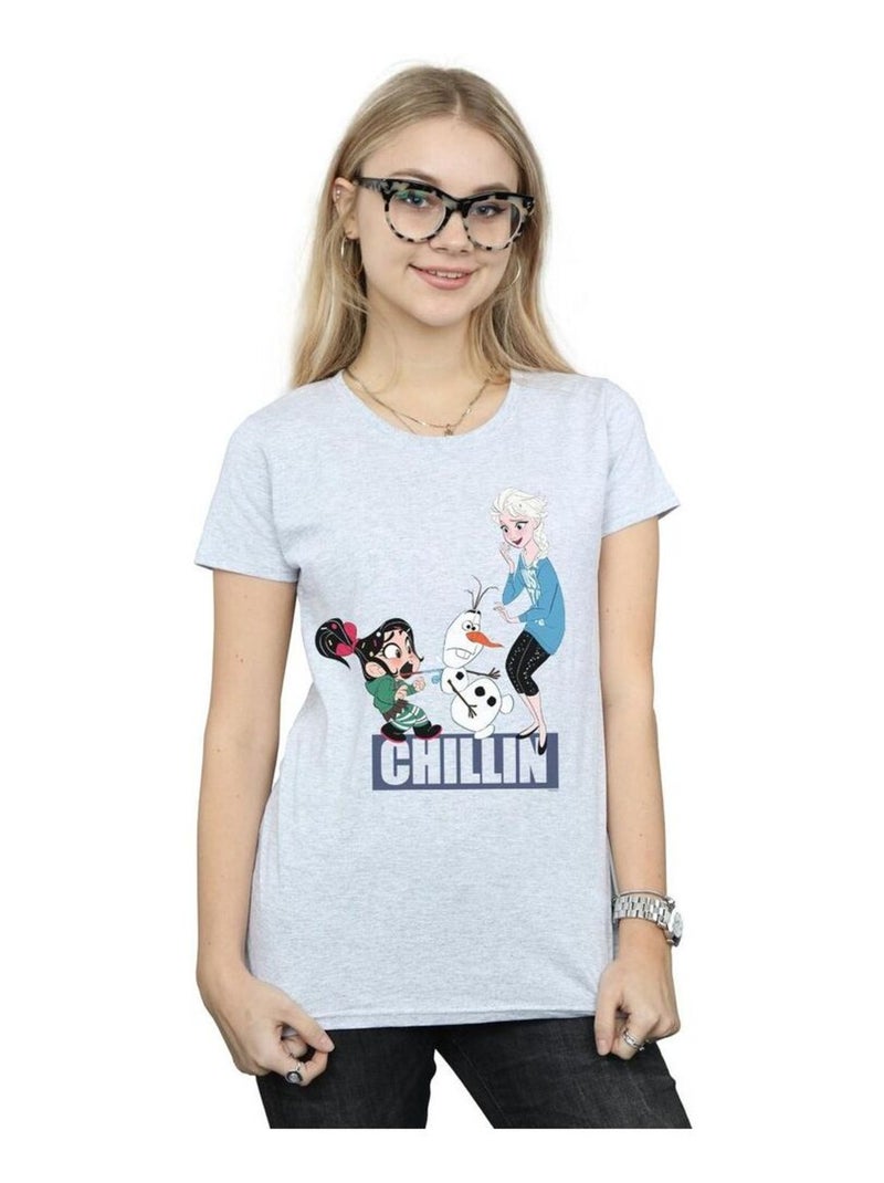 Disney - T-shirt WRECK IT RALPH Gris chiné - Kiabi