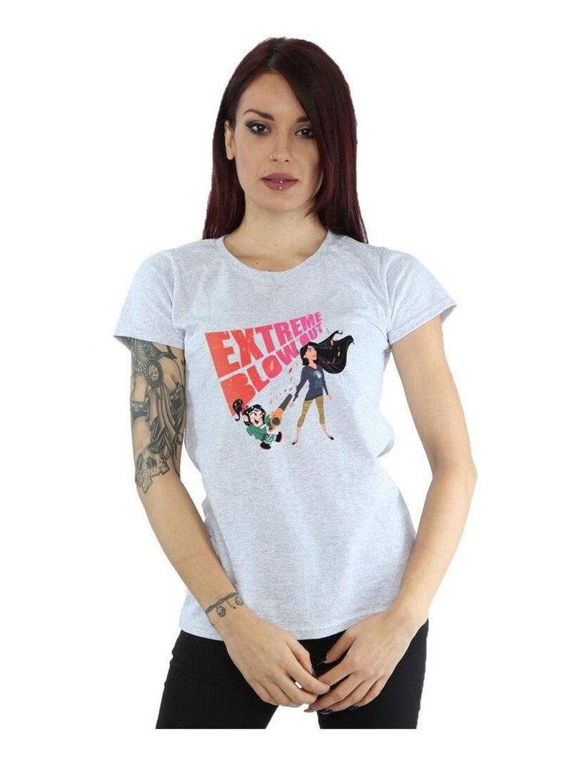 Disney - T-shirt WRECK IT RALPH Gris chiné - Kiabi