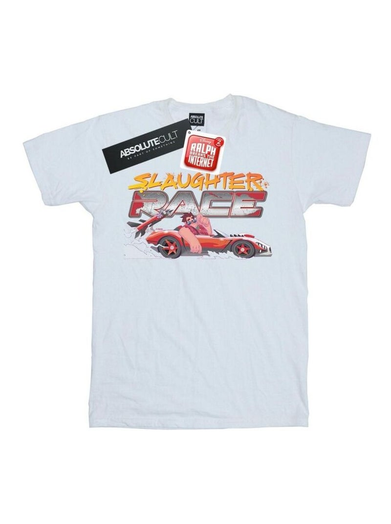 Disney - T-shirt WRECK IT RALPH SLAUGHTER Blanc - Kiabi