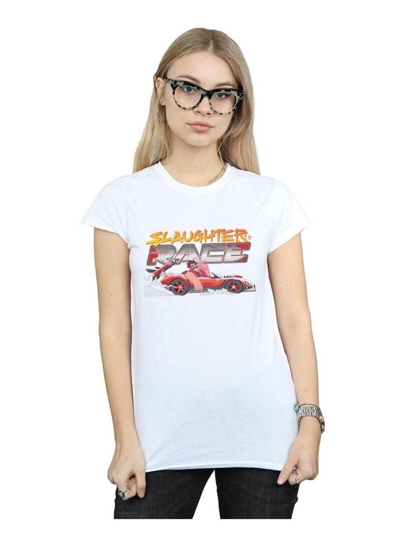 Disney - T-shirt WRECK IT RALPH SLAUGHTER Blanc - Kiabi