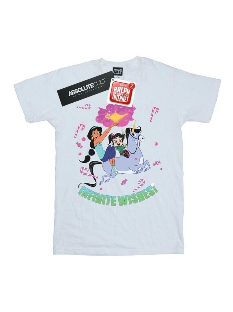 Disney - T-shirt WRECK IT RALPHAND VANELLOPE Blanc - Kiabi