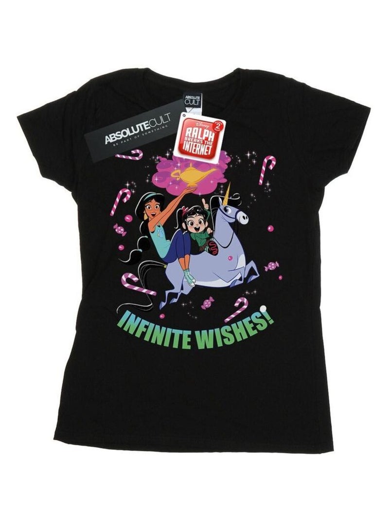 Disney - T-shirt WRECK IT RALPHAND VANELLOPE Noir - Kiabi