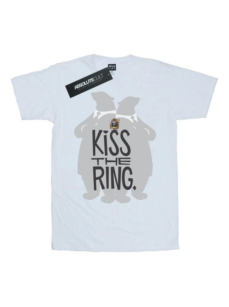 Disney - T-shirt ZOOTROPOLIS KISS THE RING Blanc - Kiabi