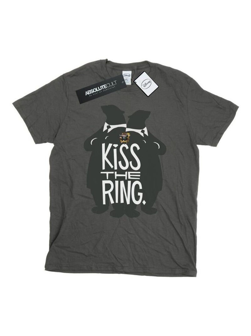 Disney - T-shirt ZOOTROPOLIS KISS THE RING Gris Noir - Kiabi