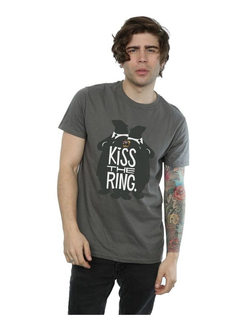 Disney - T-shirt ZOOTROPOLIS KISS THE RING Gris Noir - Kiabi